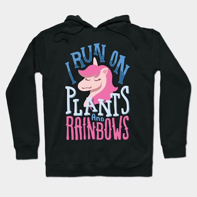 Funny Vegan Shirts I vegetarian unicorn gift Hoodie by biNutz